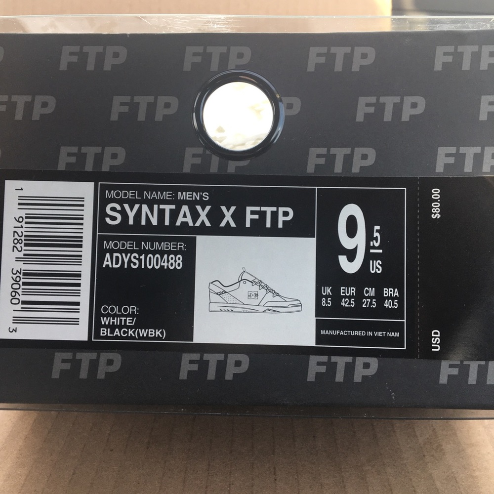 FTP DC WHITE SYNTAX 9.5 DS - Picture 2 of 4